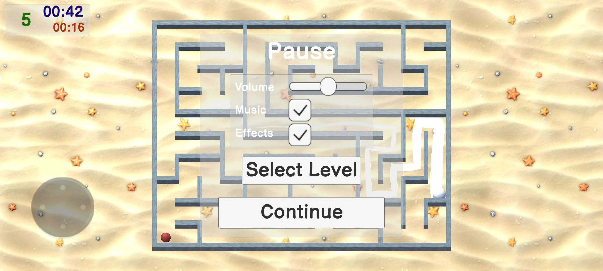 Gravity Maze: sand 3