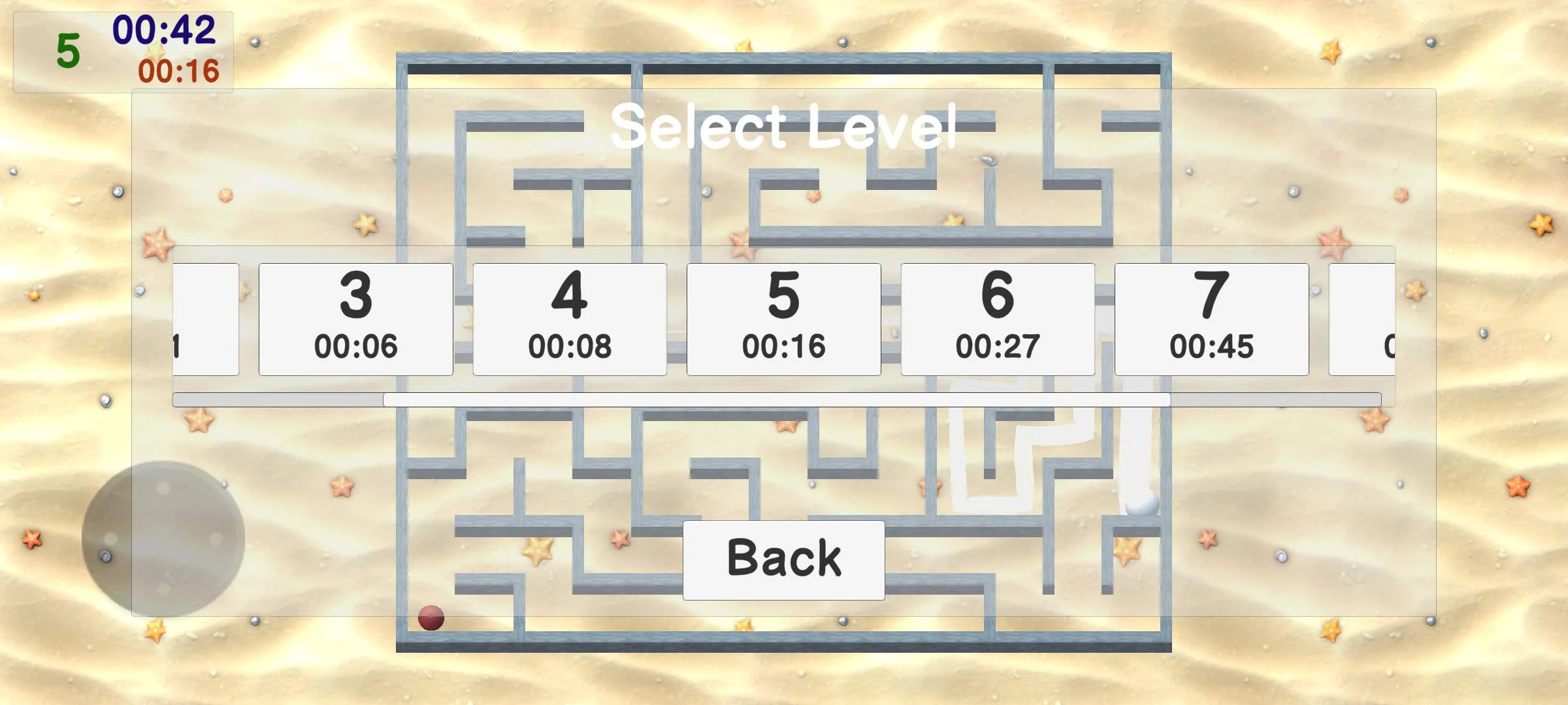 Gravity Maze: sand 4